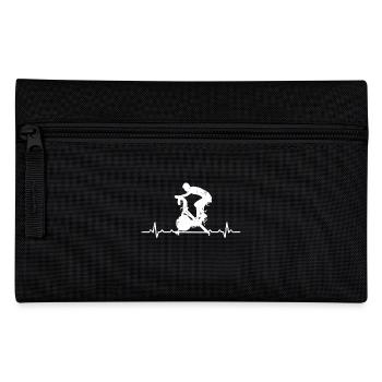 indoor cycling heartbeat gift pulse bike - Pencil Case - black - Front