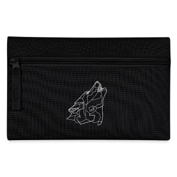 Howling Wolf - white - Pencil Case - black - Front