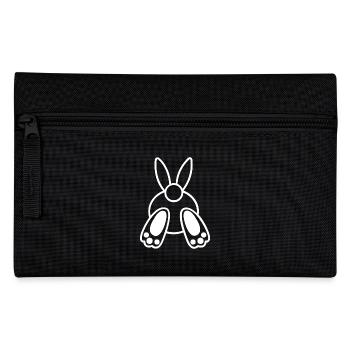 Hase - Häschen - Federtasche - Schwarz - Vorne