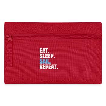SEAMAN FUNNY SAILOR EAT SLEEP VOILE REPEAT CADEAUX - Trousse - rouge - Devant