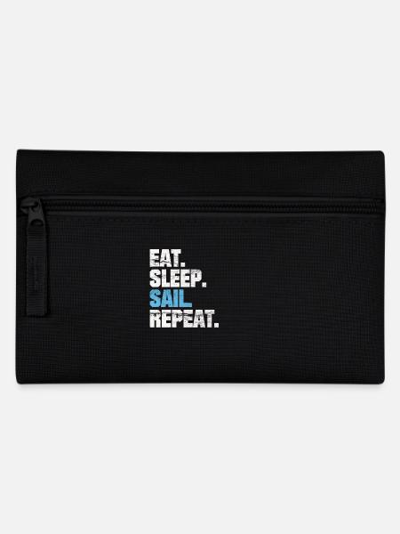 FUNNY SAILOR SEAMAN EAT SLEEP SAIL REPEAT POISON - Pencil Case - black