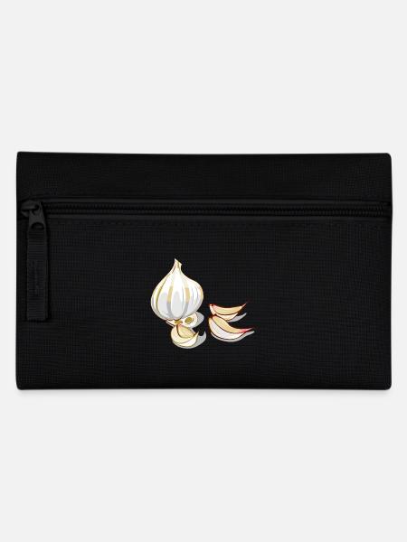 Knoblauch Garlic - Federtasche - Schwarz