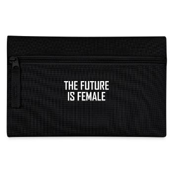 Best The Future Female in White Design - Pencil Case - black - Front