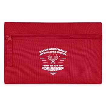 Tennis T-Shirt - Federtasche - Rot - Vorne