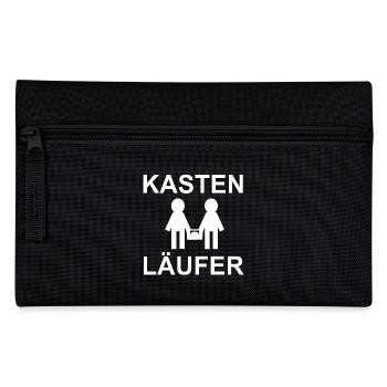 "Kastenläufer" Shirt - Federtasche - Schwarz - Vorne