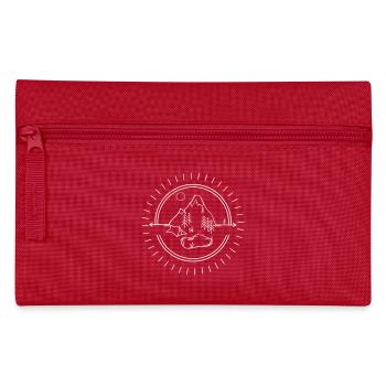 Simple camping with flamingo. Own color selection - Pencil Case - red - Front