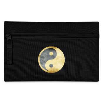 yoga yin yang gold silber - Federtasche - Schwarz - Vorne