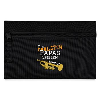 Die coolsten Papa spielen Trompete - Federtasche - Schwarz - Vorne