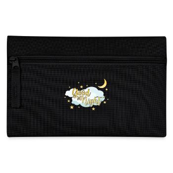 Good night sleep t shirt with moon and stars - Pencil Case - black - Front