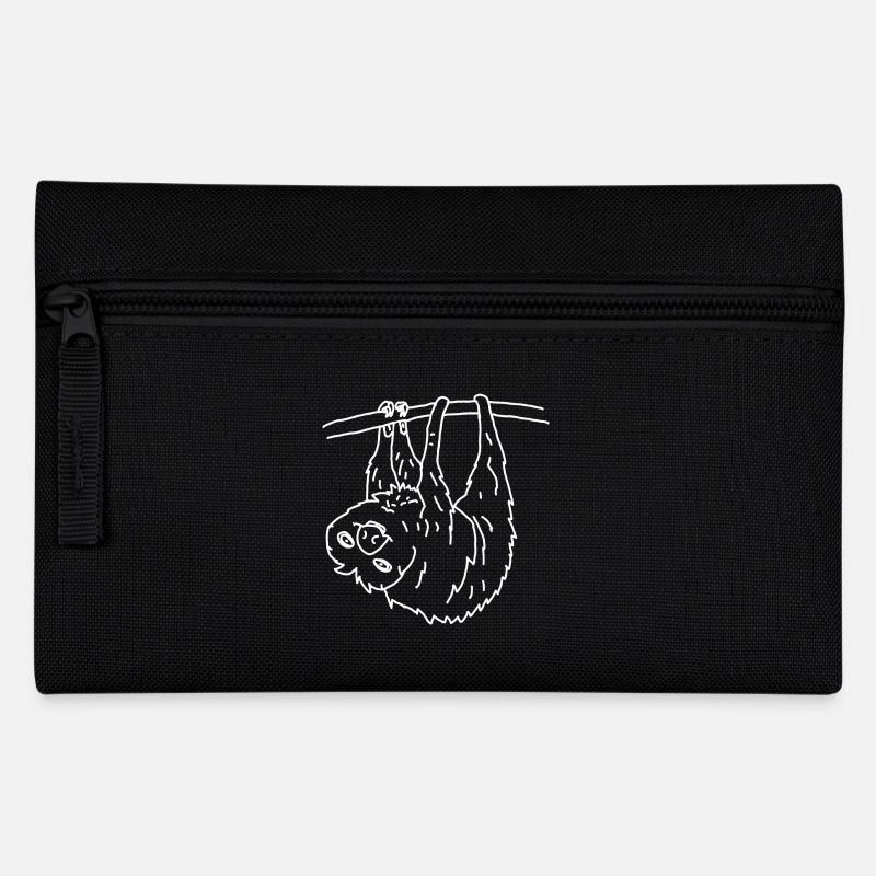 Faultier - Federtasche - Schwarz