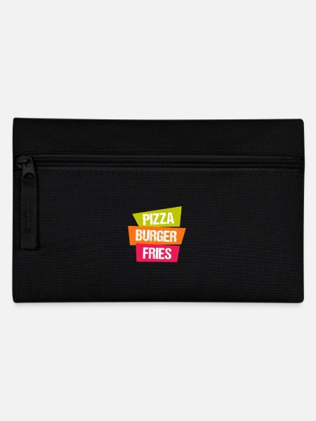 Pizza Burger Pommes - Federtasche - Schwarz
