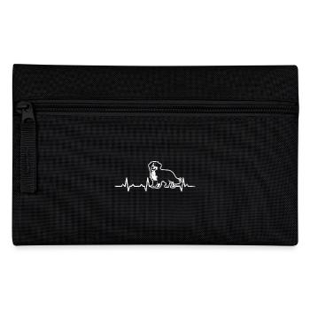 Bouvier bernois Heartbeats cadeaux T-shirt - Trousse - noir - Devant