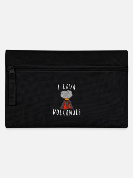 J'adore la nature des volcans volcan idée cadeau - Trousse - noir