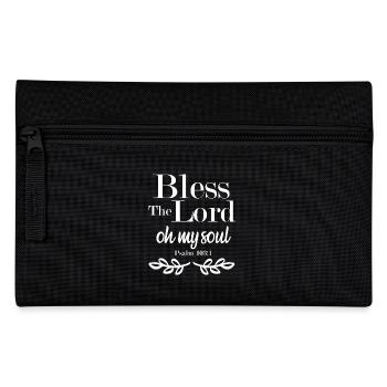 Bless the Lord oh my Soul christliches Geschenk - Federtasche - Schwarz - Vorne