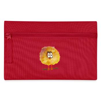 komischer Vogel - Federtasche - Rot - Vorne