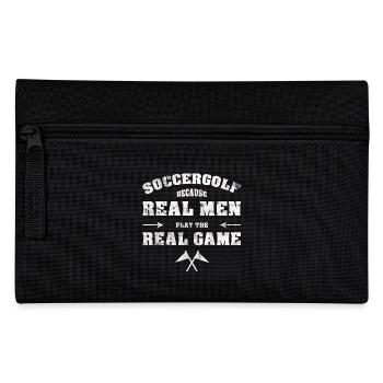 SOCCERGOLF FUSSBALLGOLF REAL MEN PLAY REAL GAME - Federtasche - Schwarz - Vorne