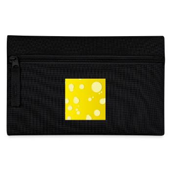 Käse Quadrat - Federtasche - Schwarz - Vorne