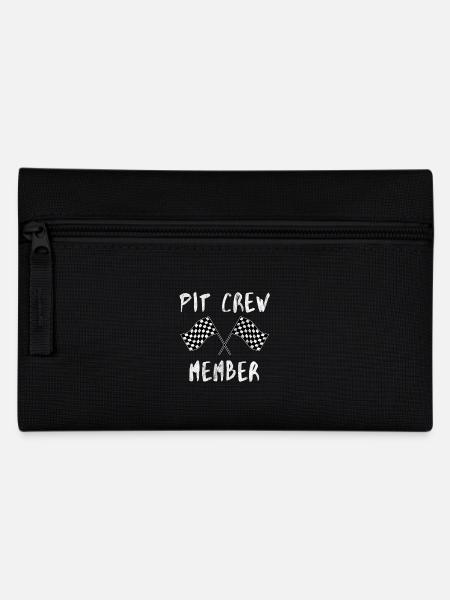 Pit Crew Member Rennwagen Geschenk Idee - Federtasche - Schwarz