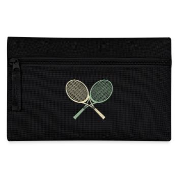 tennisschläger sport geschenkideen ideen - Federtasche - Schwarz - Vorne