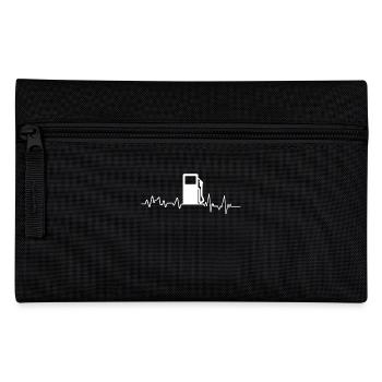 station t-shirt station essence Heartbeat cadeau préposé - Trousse - noir - Devant