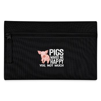 Pigs do not make me happy you so much - Pencil Case - black - Front