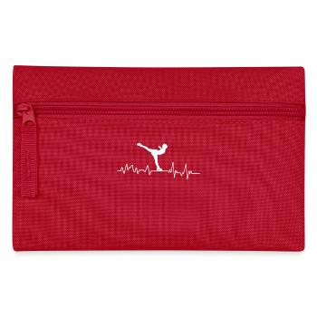 Heartbeat figure skating T-shirt sport winter - Pencil Case - red - Front