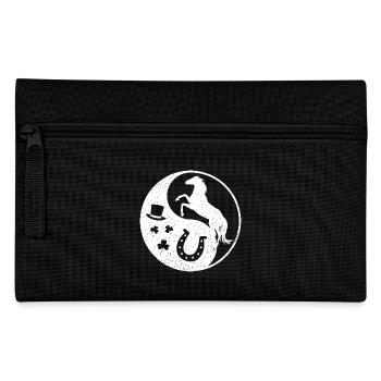 cheval Ying Yang pour la fête de Saint-Patrick bonne chance - Trousse - noir - Devant