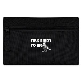 Pour parler Birdy moi Oiseaux Drôle d'idée cadeau slogan - Trousse - noir - Devant