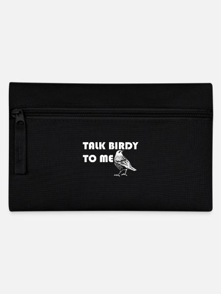 Pour parler Birdy moi Oiseaux Drôle d'idée cadeau slogan - Trousse - noir