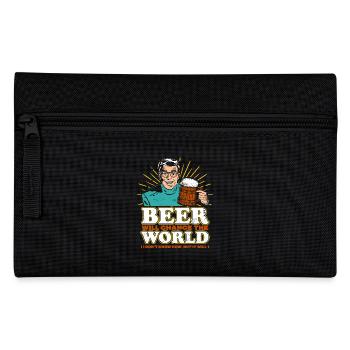 Funny Beer Will Change the World T-shirt - Trousse - noir - Devant