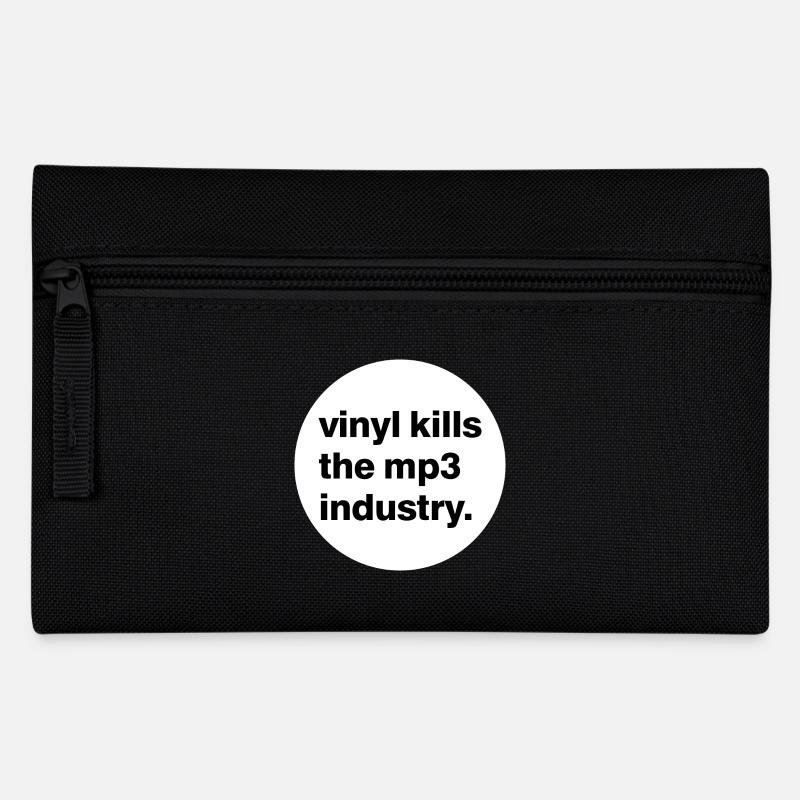 Vinyl kills the mp3 industry. - Federtasche - Schwarz