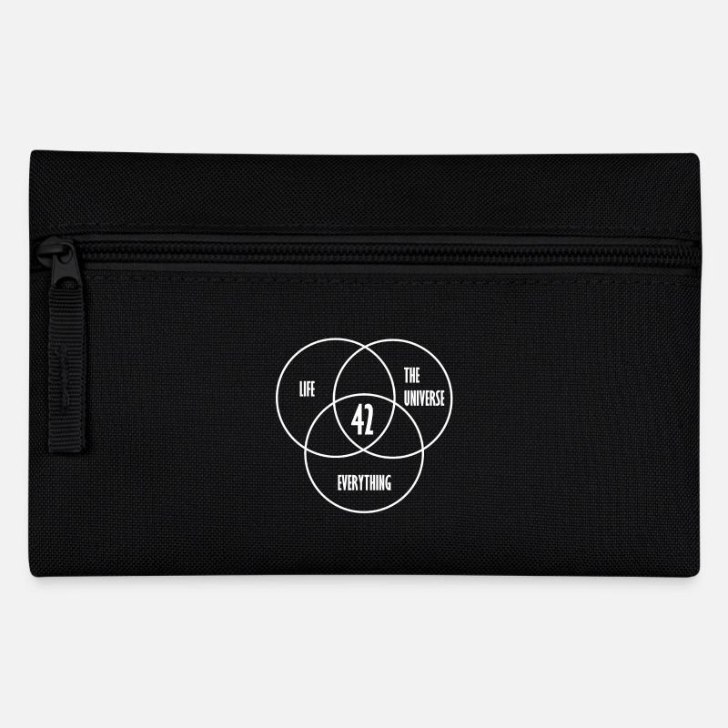 42 - Die ultimative Antwort! Coole, lustige Idee - Federtasche - Schwarz