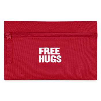 Gratis Umarmung freundlich glücklich Geschenk Idee - Federtasche - Rot - Vorne