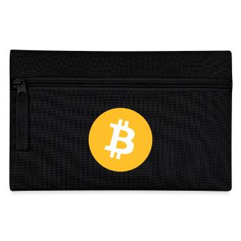 Vêtements et accessoires avec un petit logo Bitcoin - Trousse - noir - Devant