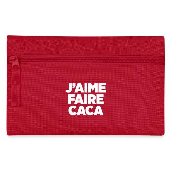J'aime faire caca - Trousse - rouge - Devant