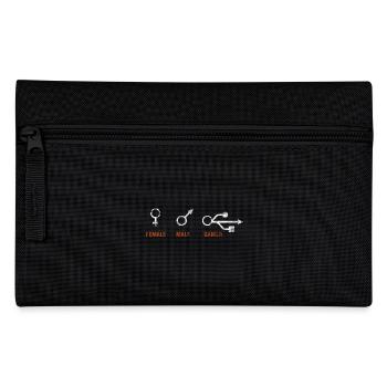 Femme homme joueur gambler masculin - Trousse - noir - Devant