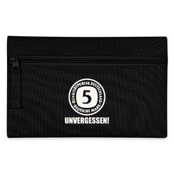5 Deutsche Mark DM D-Mark Vergangenheit - Federtasche - Schwarz - Vorne