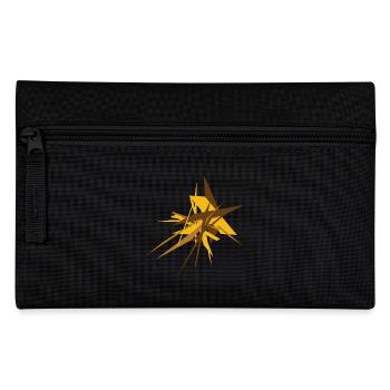 dekonstruktion, Minimal Design, Formen, Abstrakt - Federtasche - Schwarz - Vorne