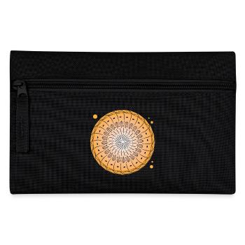 Rotating pattern circle - Pencil Case - black - Front