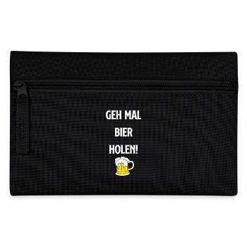 Geh mal Bier holen! - Federtasche - Schwarz - Vorne