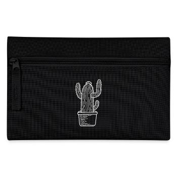 Kaktus Kakteen Geschenk stachelig Wüste Pflanze - Federtasche - Schwarz - Vorne