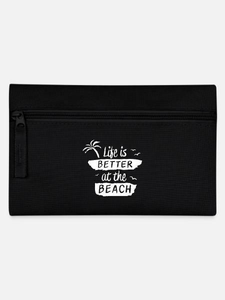 La vie est meilleure à la plage - Trousse - noir