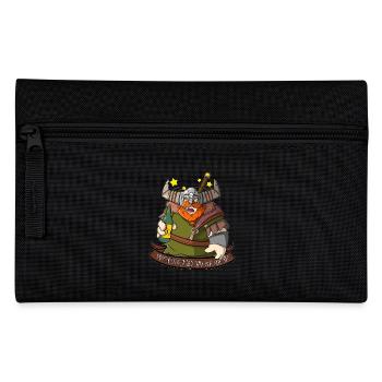 Weekend Warrior - Wikinger mit Bier am Wochenende - Federtasche - Schwarz - Vorne