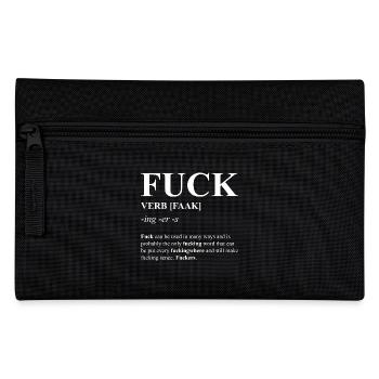 Fuck, Dictionary, fuck you, fuck off - Pencil Case - black - Front