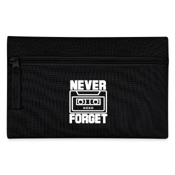 Never Forget Oldie Tape DJ Retro Old 80s - Pencil Case - black - Front