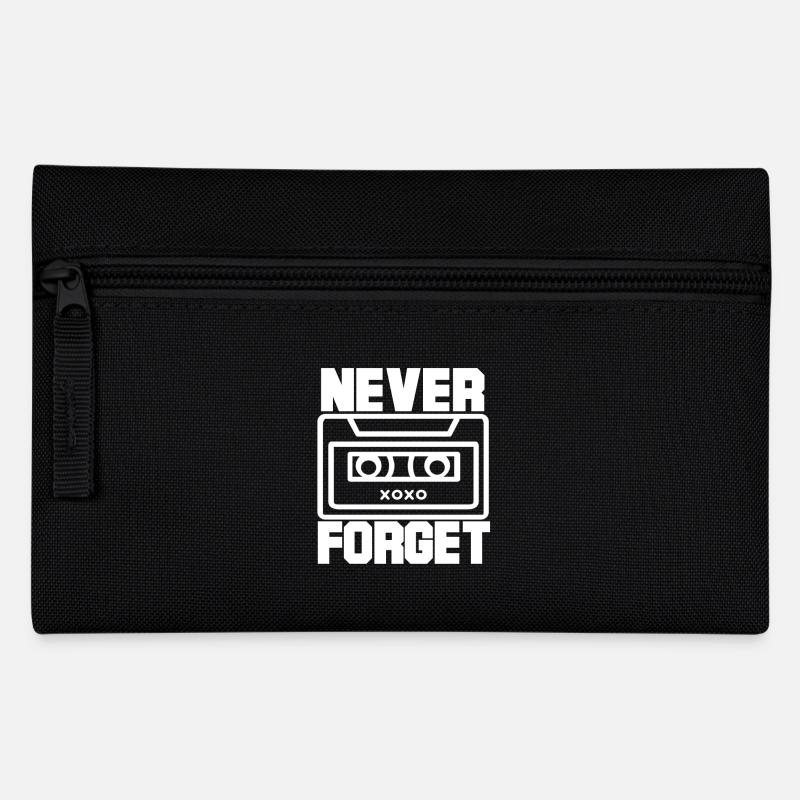 Ne jamais oublier Oldie Tape DJ rétro années 80 - Trousse - noir