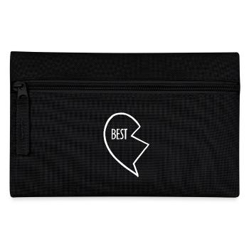 Best Friends, Best Friends, Partner Shirt, Heart - Pencil Case - black - Front