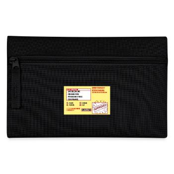 Work displeasure notice funny sick message - Pencil Case - black - Front