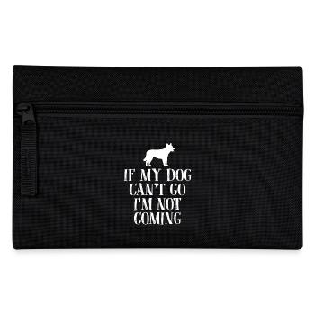 Hund Hunde Hundeliebe Hundefreunde Hundeliebhaber - Federtasche - Schwarz - Vorne