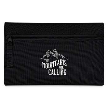Mountains are calling - hiking, climbing, nature - Pencil Case - black - Front